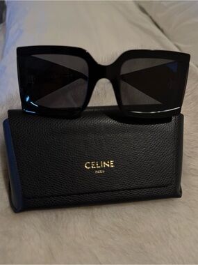 Celine Oversized Black Square Sunglasses